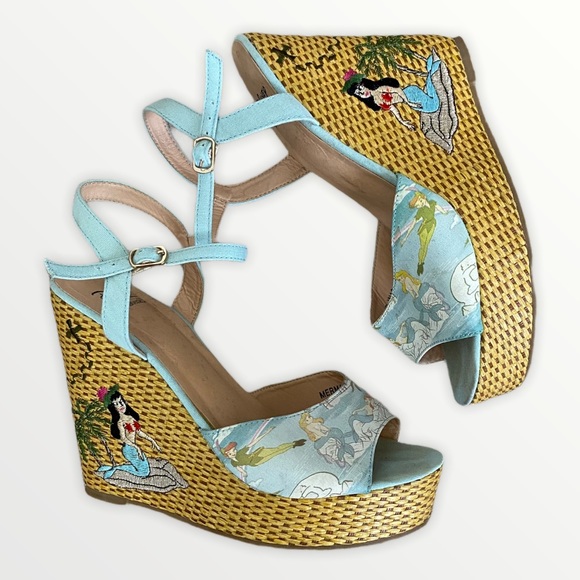Her Universe Shoes - DISNEY x HER UNIVERSE Peter Pan Mermaid Wedges 10